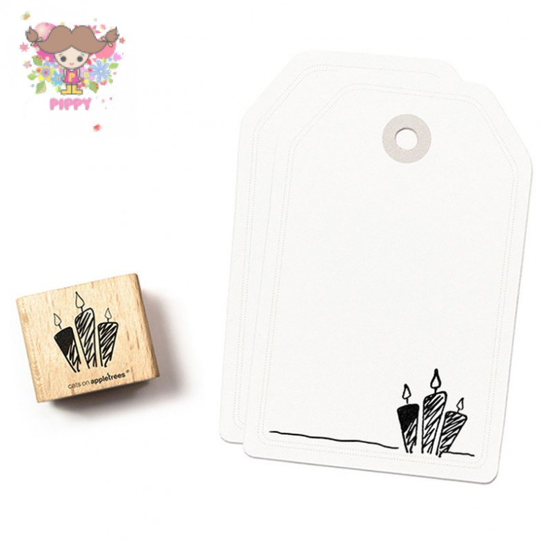 cats on appletrees STAMP☆Candles (Scribble)☆